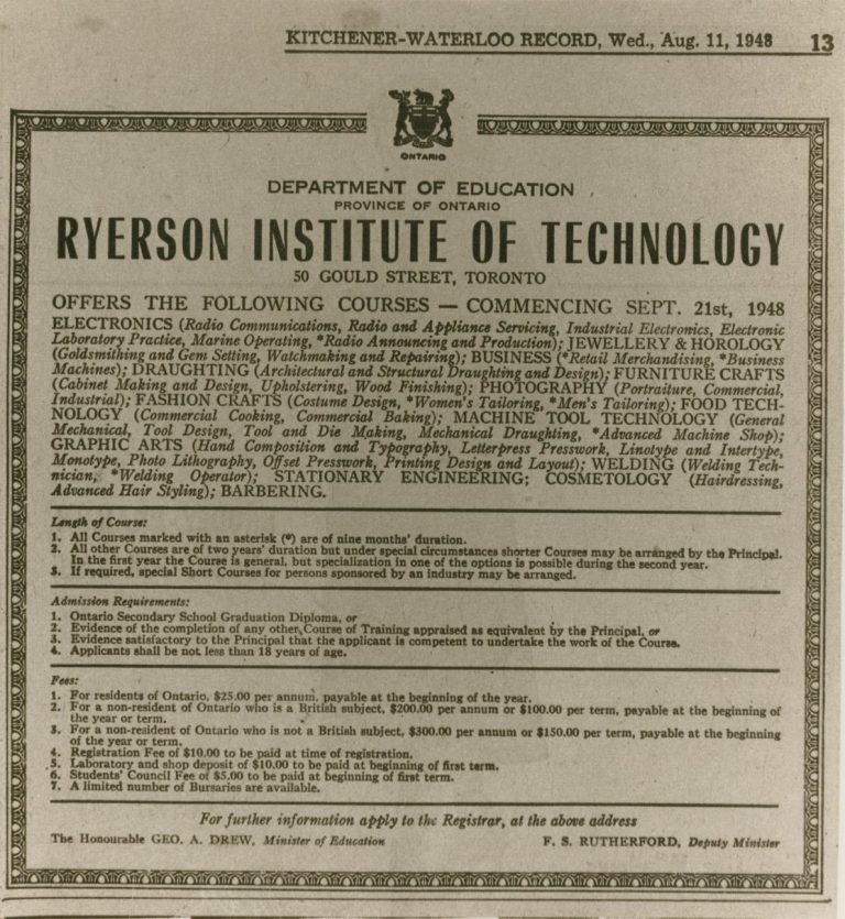 Ryerson 7025 Five Pivotal Moments in Ryerson’s History Toronto Metropolitan University
