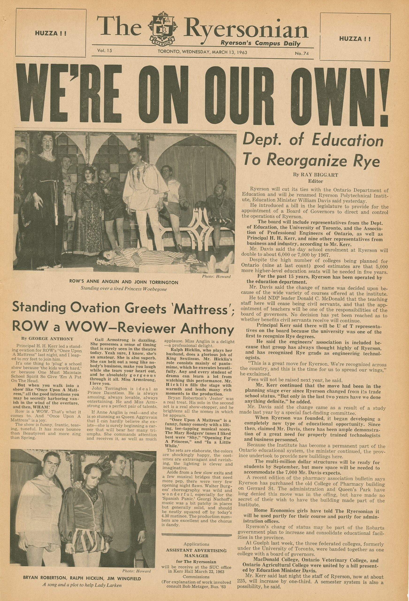 Ryerson 7025 Five Pivotal Moments in Ryerson’s History Toronto Metropolitan University