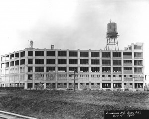 Kodak Heights construction, looking NE, Building 5, October 15, 1915