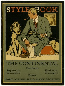 Cover, Hart, Schaffner & Marx Stylebook, Fall Suits and Topcoats, 1926.
