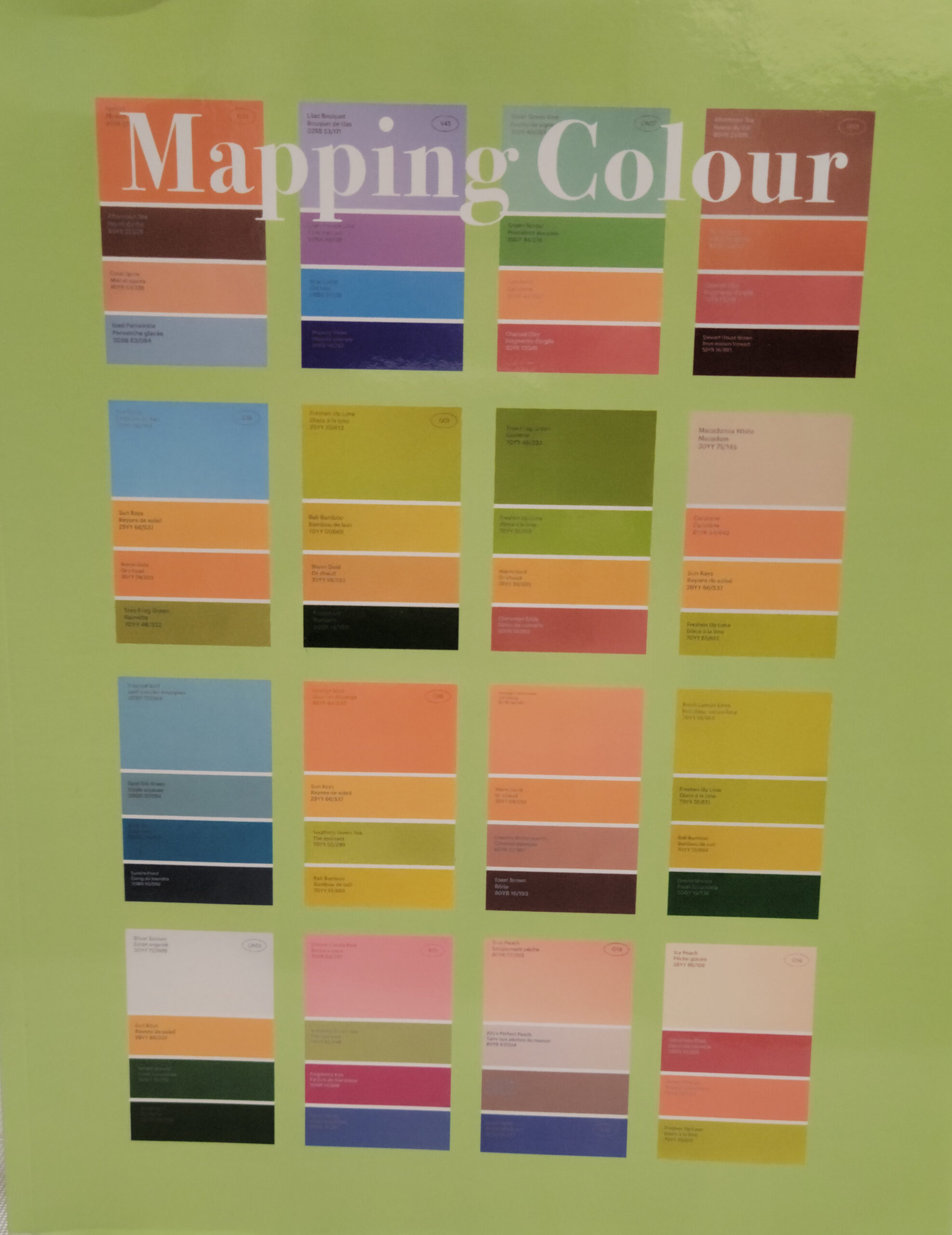 Photograph of front cover of book Mapping Colour by Abygail De Leon