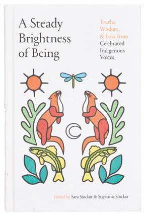 Prose: Non-Fiction: A Steady Brightness of Being: Truths, Wisdom, and Love from Celebrated Indigenous Voices. Edited by Sara Sinclair and Stephanie Sinclair. Illustrated by Alanah Jewell https://torontomu.primo.exlibrisgroup.com/permalink/01OCUL_TMU/1knabf4/alma991014700121608636, image