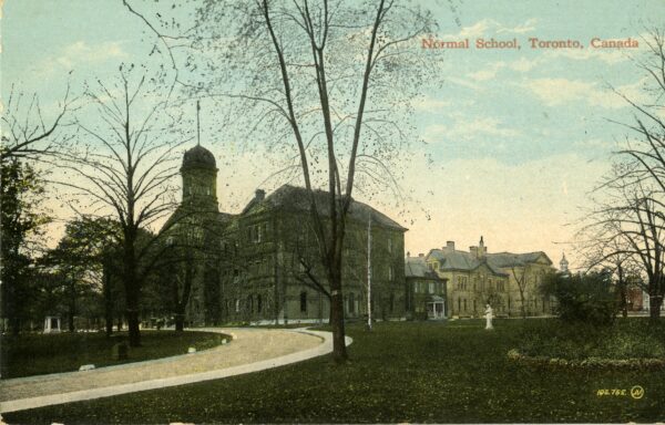 Postcard featuring the old Ontario Department of Education/Toronto Normal School buildings (F 80.09), image