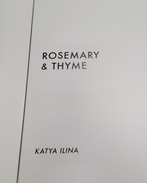Photograph of front page of book Rosemary & Thyme by Kayta Ilina