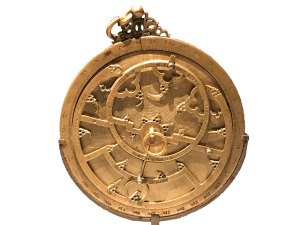 Image of original astrolabe (ancient watch). Courtesy of the Aga Khan Museum