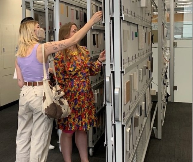 TMU Libraries installs physical Material ConneXion research collection